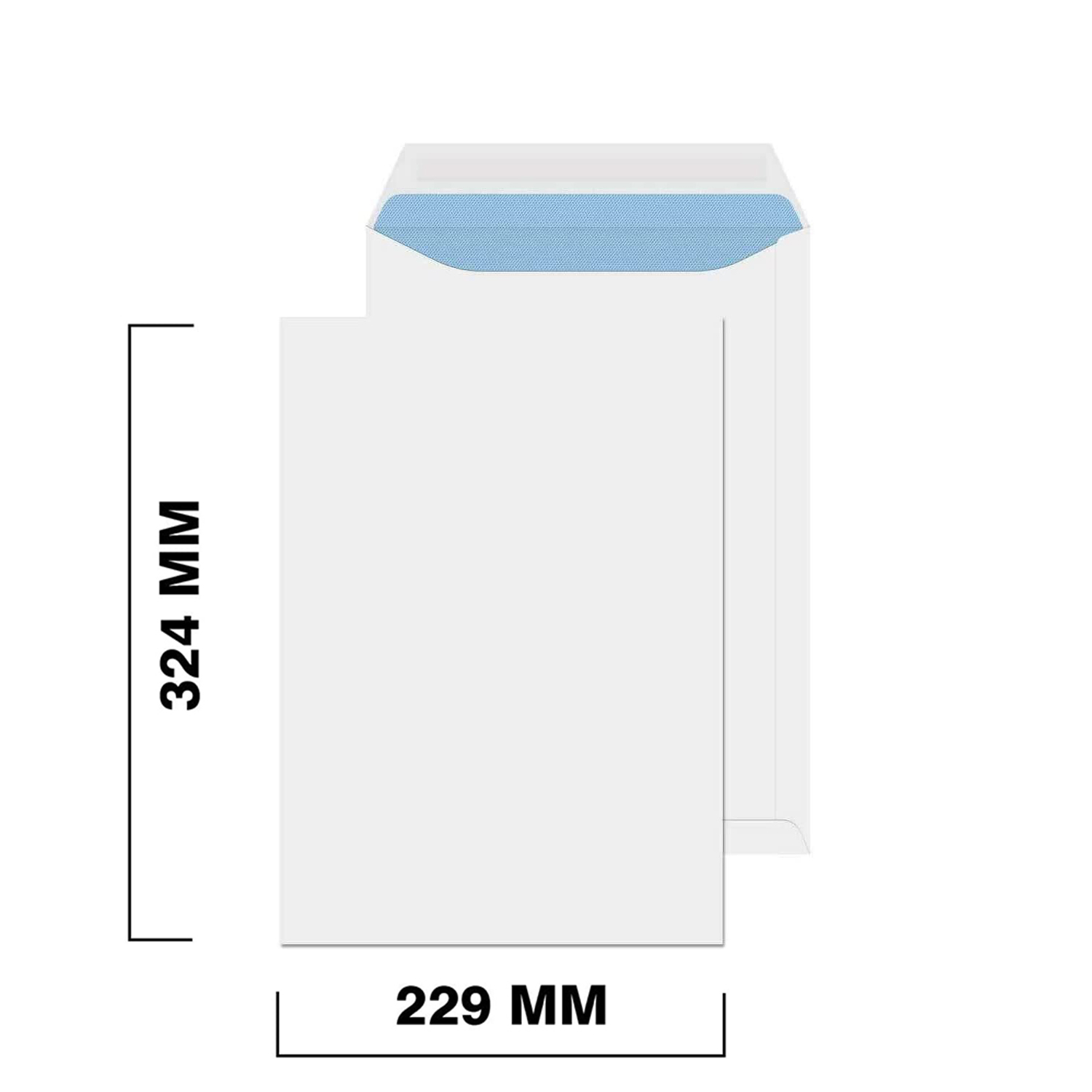 5 x A4/C4 Blanc tous Board Calendrier Carte Enveloppes Peel & Seal 324 mm x 229 mm 